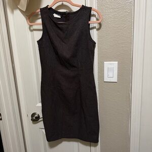 VINTAGE Elegant Brown Sleeveless Dress